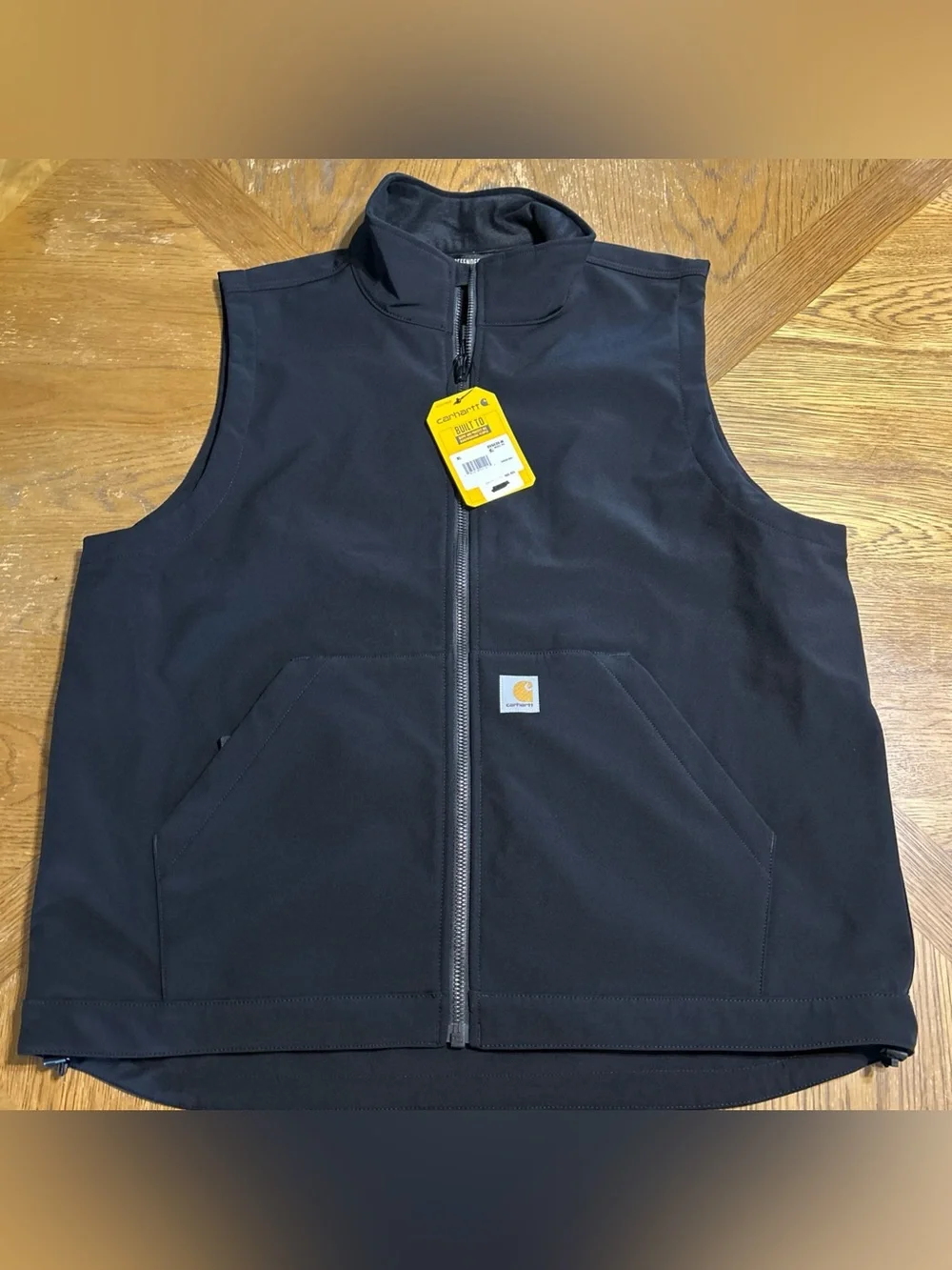 Carhartt Rain Defender Men’s XL Zip Up Relaxed Fit Softshell Vest Black